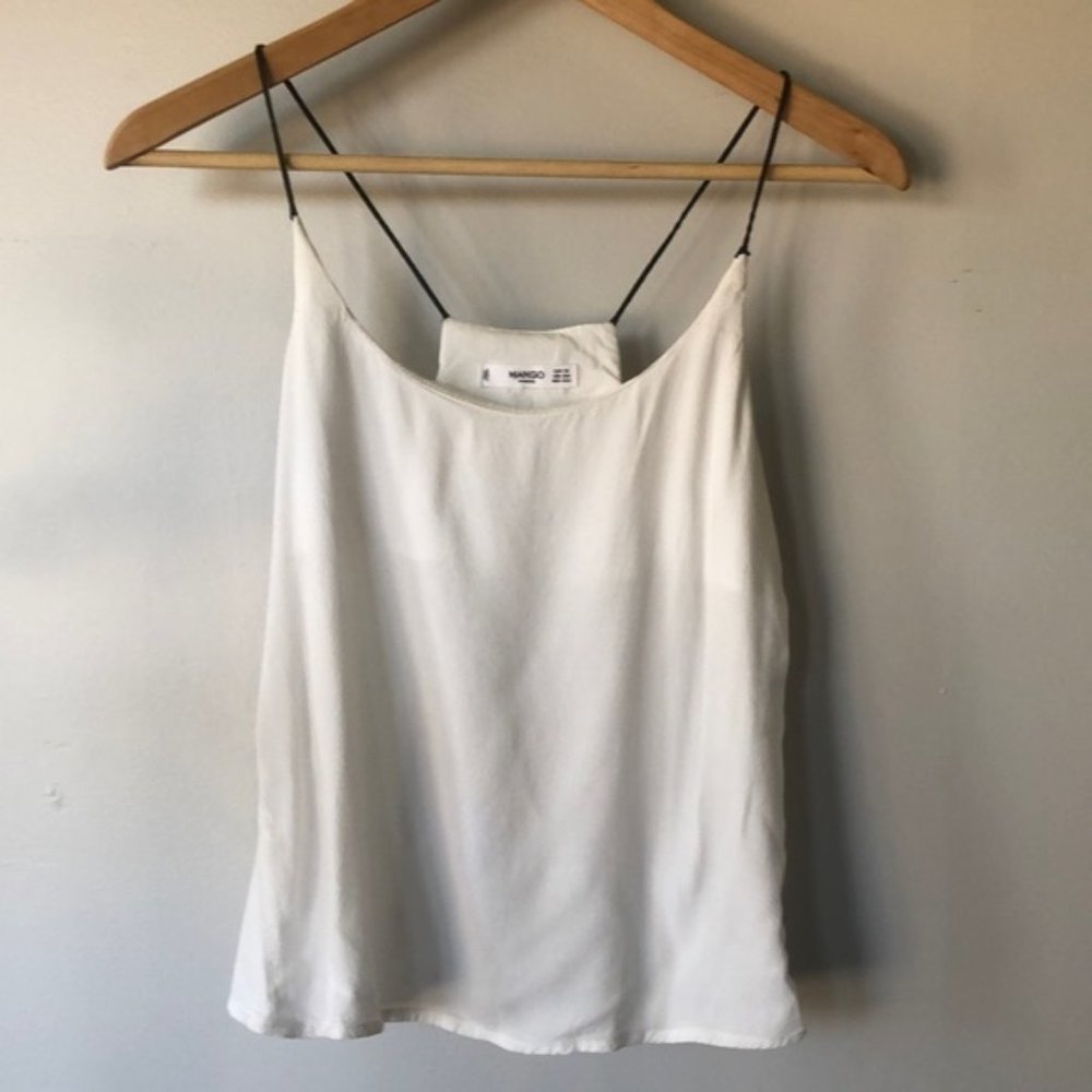 Mango white tank top